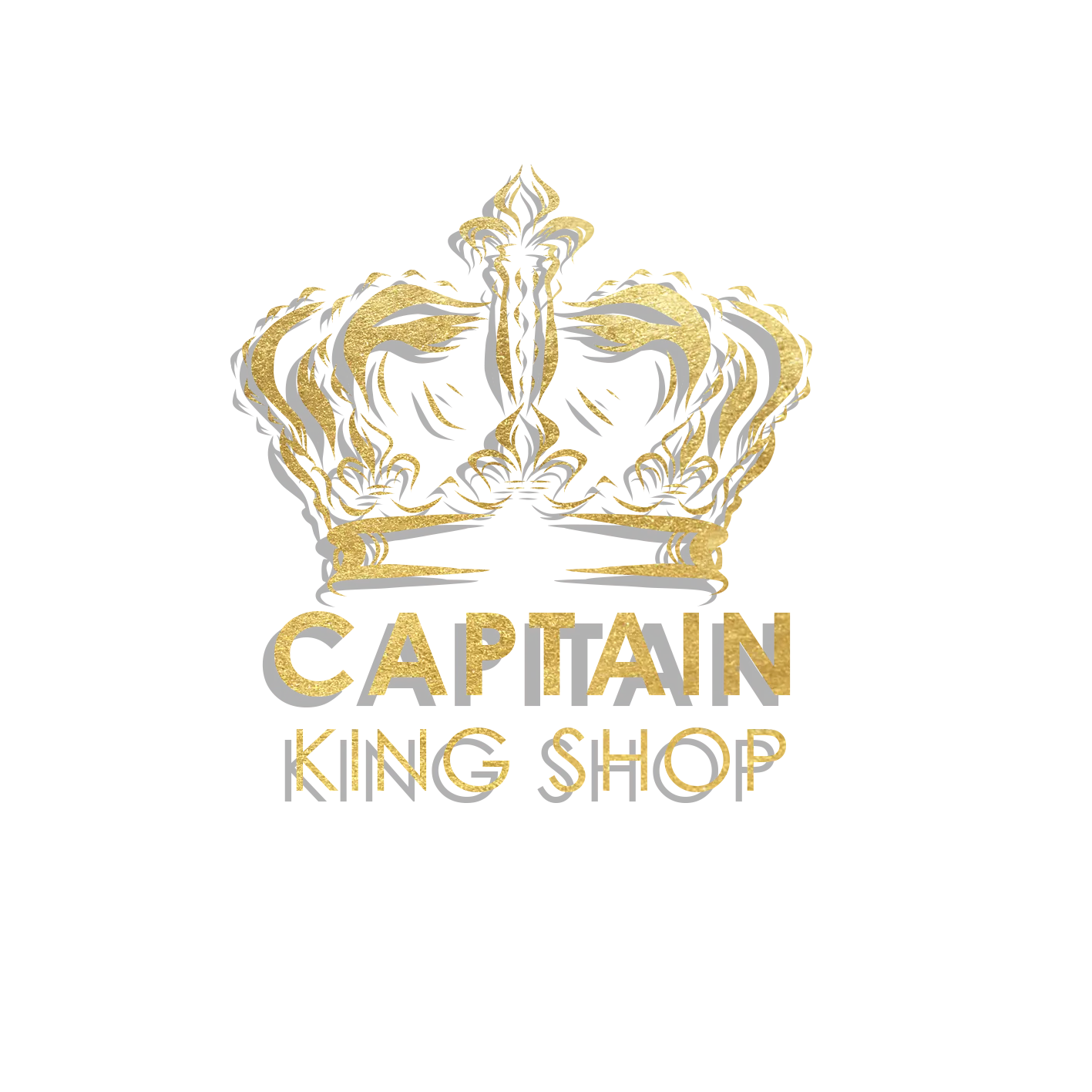 captainkingshop Logo, an old man watching to right